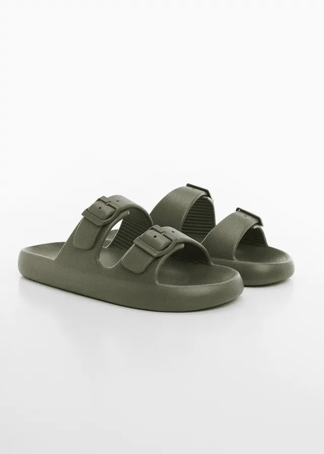 Sandalia Goma Doble Hebilla — Zapatos Hombre de Trendy Store